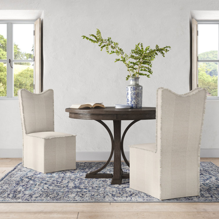 Estee Upholstered Parsons Chair in Ivory Birch Lane